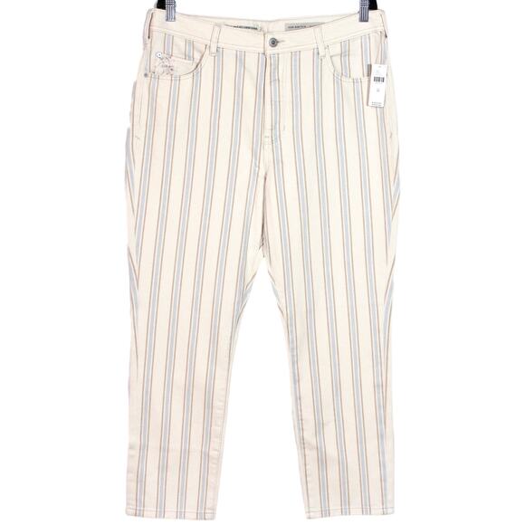 Anthropologie High-Rise Slim Boyfriend Jeans White Size 32 - Picture 2 of 7